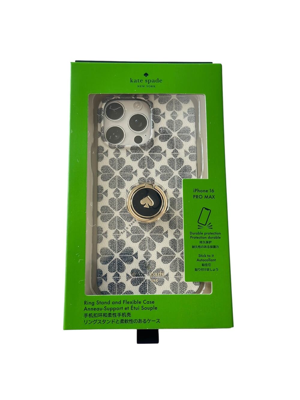 Kate Spade Spade Flower Stability Ring And Case iPhone 16 PRO MAX Case